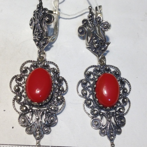 Серьги Ср 31.24, вес 13.9 гр.