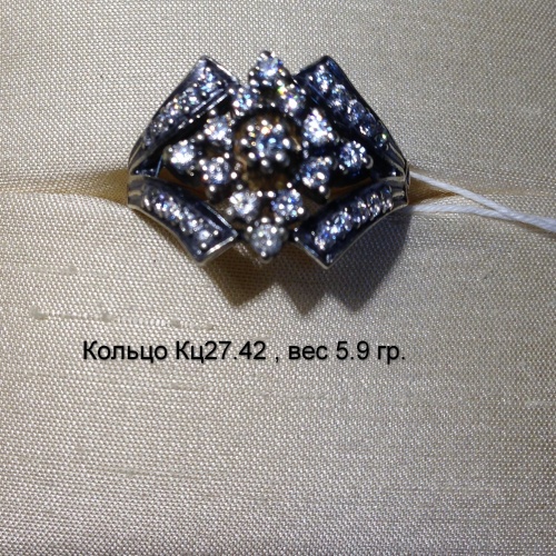 Кольцо Кц 27.42, вес 5.9 гр