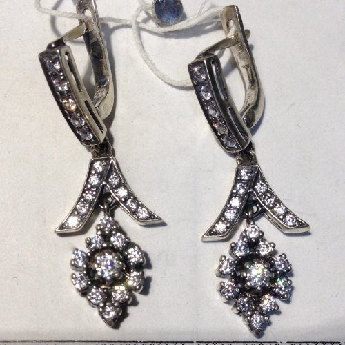 Серьги Ср 27.42, вес 4.6 гр.