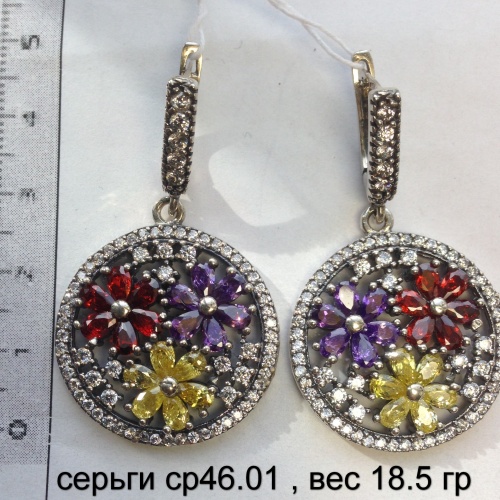 серьги ср46.01 , вес 18.5 гр