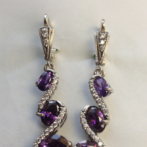 серьги ср22.86 , вес 10.6 гр