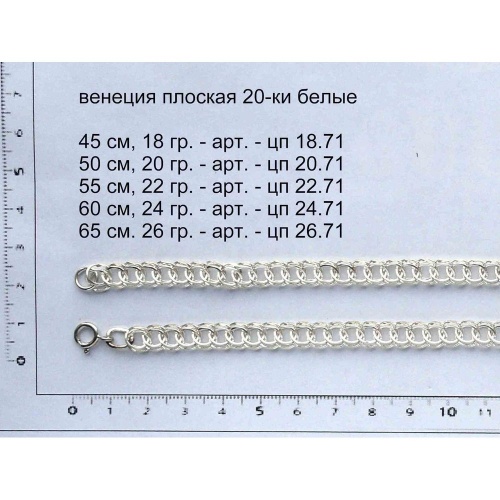 20-ки венеция плоская  белые