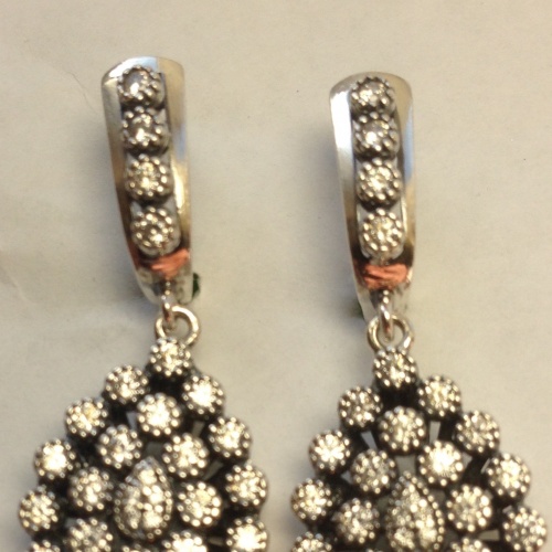 Серьги ср22.85 , вес 8,0 гр.